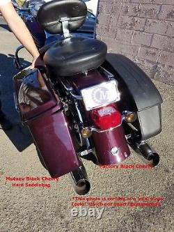 Black Cherry Complete Hard Touring Saddlebags for Harley Touring Models FLH FLT