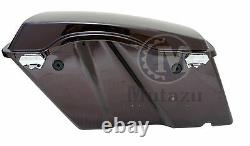 Black Cherry Complete Hard Touring Saddlebags for Harley Touring Models FLH FLT