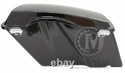 Black Cherry Complete Hard Touring Saddlebags for Harley Touring Models FLH FLT