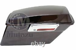 Black Cherry Complete Hard Touring Saddlebags for Harley Touring Models FLH FLT