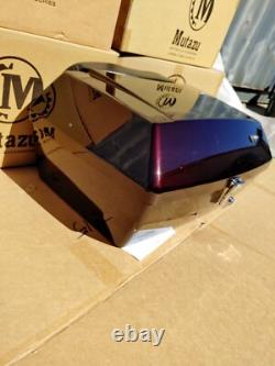Black Cherry DMY Universal Trunk Tour Pak fits Harley Touring & Metric Cruisers
