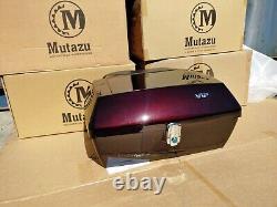 Black Cherry DMY Universal Trunk Tour Pak fits Harley Touring & Metric Cruisers