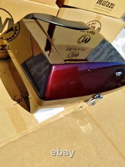 Black Cherry DMY Universal Trunk Tour Pak fits Harley Touring & Metric Cruisers