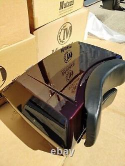 Black Cherry DMY Universal Trunk Tour Pak fits Harley Touring & Metric Cruisers