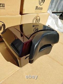 Black Cherry DMY Universal Trunk Tour Pak fits Harley Touring & Metric Cruisers