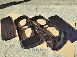 Black Cherry Dual 6 x 9 Speaker Lids for Harley Touring Saddlebags 1994-2013