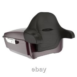 Black Cherry King Tour Pack Pak For 97+ Harley Touring FLHR FLHXS FLTRX
