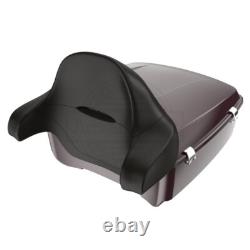 Black Cherry King Tour Pack Pak For 97+ Harley Touring FLHR FLHXS FLTRX