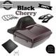 Black Cherry King Tour Pak Pack Trunk Luggage Black Hinges & Latch For Harley