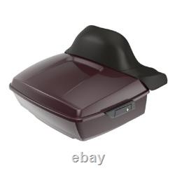 Black Cherry King Tour Pak Pack Trunk Luggage Black Hinges & Latch For Harley