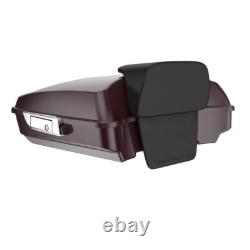 Black Cherry Razor Tour Pack Pak Trunk Fits 1997+ Harley FLHR FLHXS FLTRX