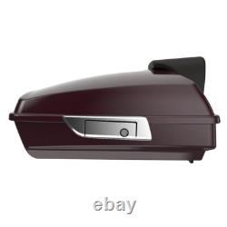 Black Cherry Razor Tour Pack Pak Trunk Fits 1997+ Harley FLHR FLHXS FLTRX