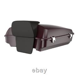 Black Cherry Razor Tour Pak Pack Trunk Fits for Harley FLHR FLHXS FLTRX 1997+