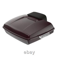 Black Cherry Razor Tour Pak Pack Trunk Fits for Harley FLHR FLHXS FLTRX 1997+