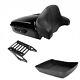 Black Chopped Pack Trunk Backrest Mount Fit For Harley Tour-pak Touring 14-22 Us