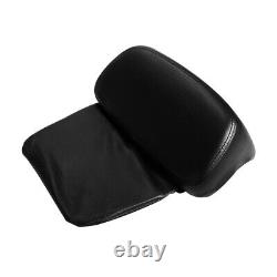 Black Chopped Pack Trunk Backrest Mount Fit For Harley Tour Pak Touring 14-22 US