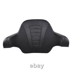 Black Chopped Pack Trunk Backrest Mount Fit For Harley Tour-Pak Touring 14-22 US