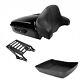 Black Chopped Pack Trunk Backrest Mount Fit For Harley Tour Pak Touring 2014-23