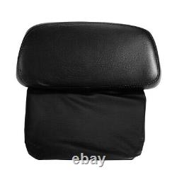 Black Chopped Pack Trunk Backrest Pad Rack Fit For Harley Tour Pak Touring 14-21