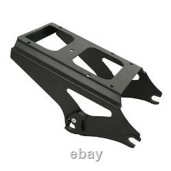 Black Chopped Pack Trunk Mount Rack Fit For Harley Tour Pak Road Glide 2009-2013