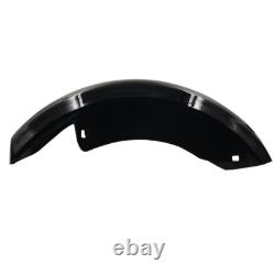 Black Chopped Saddlebags Rear Fender for Harley Touring 2009-2024 Carbon Steel
