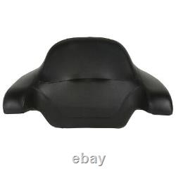 Black Chopped Trunk Backrest Mount Fit For Harley Tour Pak Electra Glide 2014-22