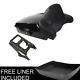 Black Chopped Trunk Backrest Pad Mount Fit For Harley Tour Pak Touring 2009-2013