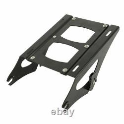 Black Chopped Trunk Mount Rack Fit For Harley Tour Pak Pack Electra Glide 14-22