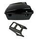Black Chopped Trunk Mounting Rack Fit For Harley Tour Pak Electra Glide 2009-13