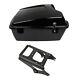 Black Chopped Trunk Mounting Rack Fit For Harley Tour Pak Road King 2009-2013