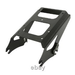 Black Chopped Trunk Mounting Rack Fit For Harley Tour Pak Road King 2009-2013