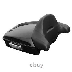 Black Chopped Trunk Pad Mount Rack Fit For Harley Tour Pak Pack Touring 14-21 19