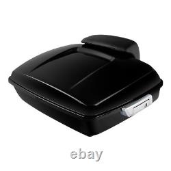 Black Chopped Trunk Pad Rack Docking Kit Fit For Harley Touring 2009-2013 Black Chopped Trunk Pad Rack Docking Kit Fit For Harley Touring 2009-2013