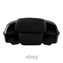 Black Chopped Trunk Pad Rack Docking Kit Fit For Harley Touring 2009-2013