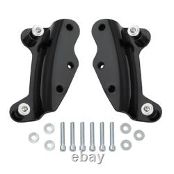 Black Chopped Trunk Pad Rack Docking Kit Fit For Harley Touring 2009-2013
