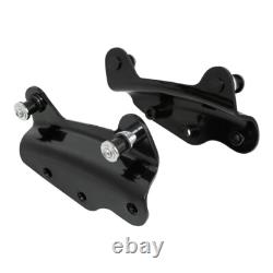 Black Chopped Trunk Pad Rack Docking Kit Fit For Harley Touring 2009-2013