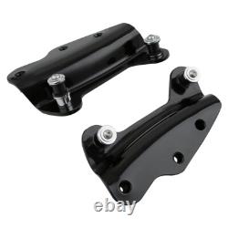 Black Chopped Trunk Pad Rack Docking Kit Fit For Harley Touring 2009-2013