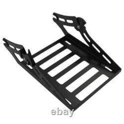 Black Chopped Trunk Rack Pad Docking Fit For Harley Touring 14-25