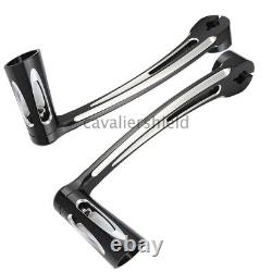 Black Cut Brake Arm Kit Shift Lever With Shifter Pegs For Harley Touring 2014-2020