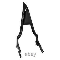 Black Detachable Backrest Sissy Bar For Harley Touring Road Electra Glide 09-23