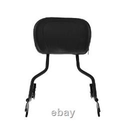 Black Detachable Passenger Backrest Sissy Bar Fit For Harley Touring 2009-2022