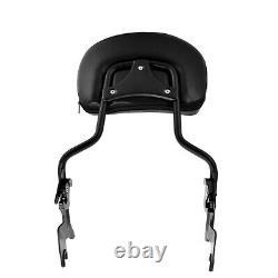 Black Detachable Passenger Backrest Sissy Bar Fit For Harley Touring 2009-2022