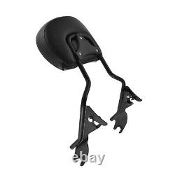 Black Detachable Passenger Backrest Sissy Bar Fit For Harley Touring 2009-2022