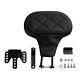 Black Driver Backrest Pad Fit For Harley Touring Electra Street Road King Glide