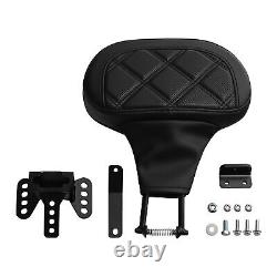 Black Driver Backrest Pad Fit For Harley Touring Electra Street Road King Glide