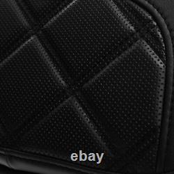 Black Driver Backrest Pad Fit For Harley Touring Electra Street Road King Glide