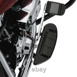 Black Driver Floorboard Fit For Harley Touring Street Road Glide King 1986-2024