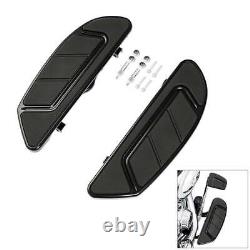 Black Driver Floorboard Fit For Harley Touring Street Road Glide King 1986-2024