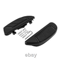 Black Driver Floorboard Fit For Harley Touring Street Road Glide King 1986-2024