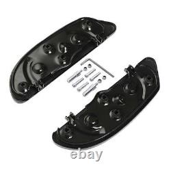 Black Driver Floorboard Fit For Harley Touring Street Road Glide King 1986-2024